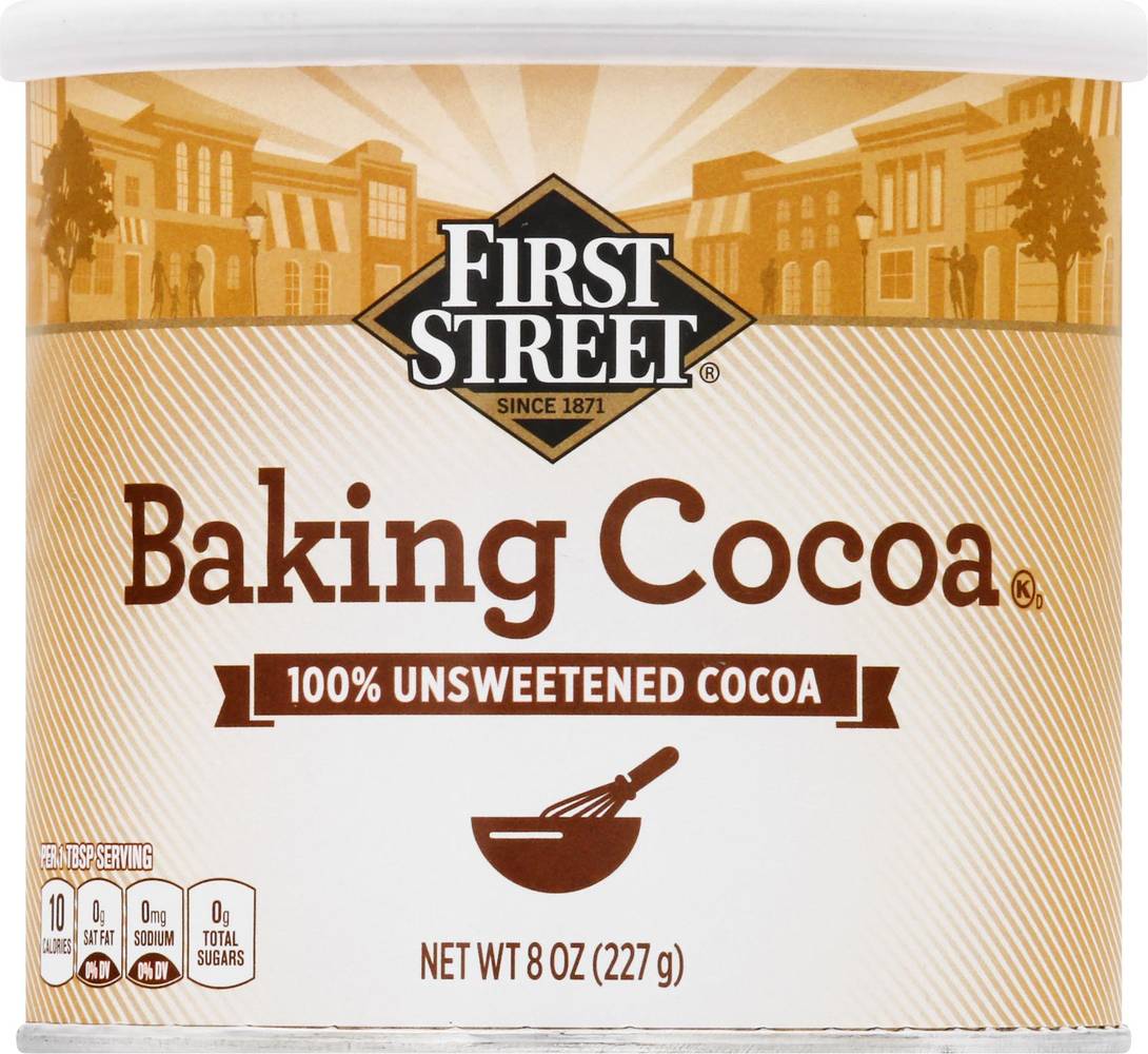 First Street Unsweetened Baking Cocoa (8 oz)