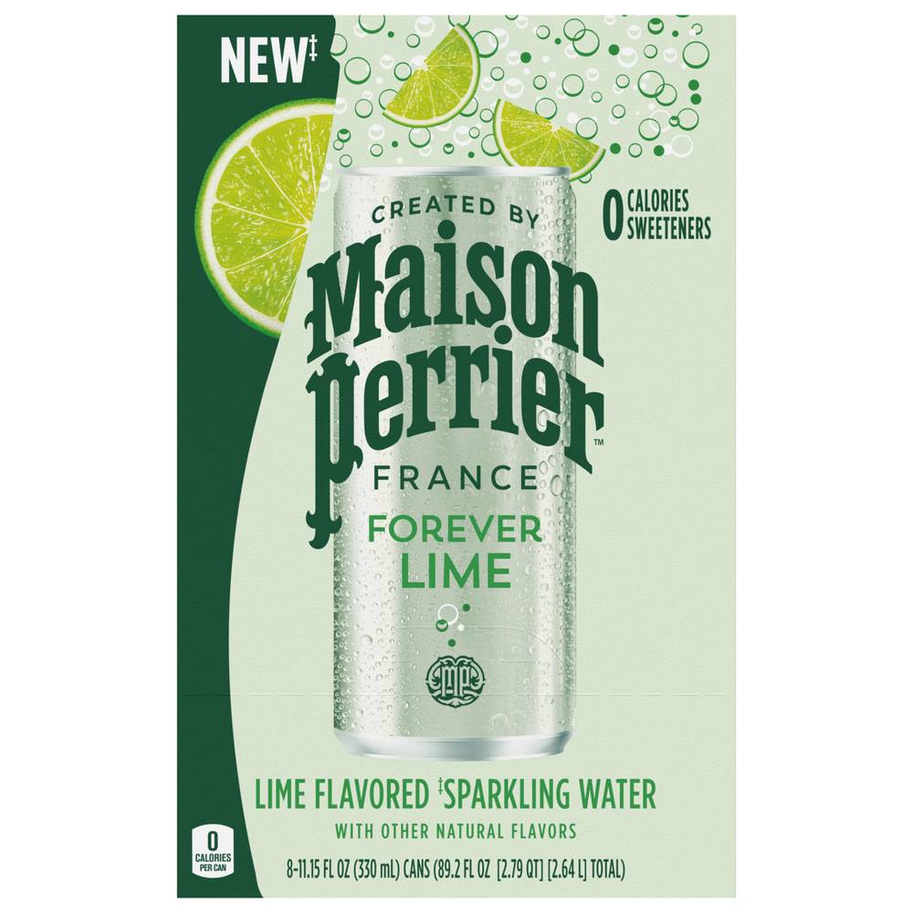 Maison Perrier Sparkling Water (lime) (8 pack,12 oz)