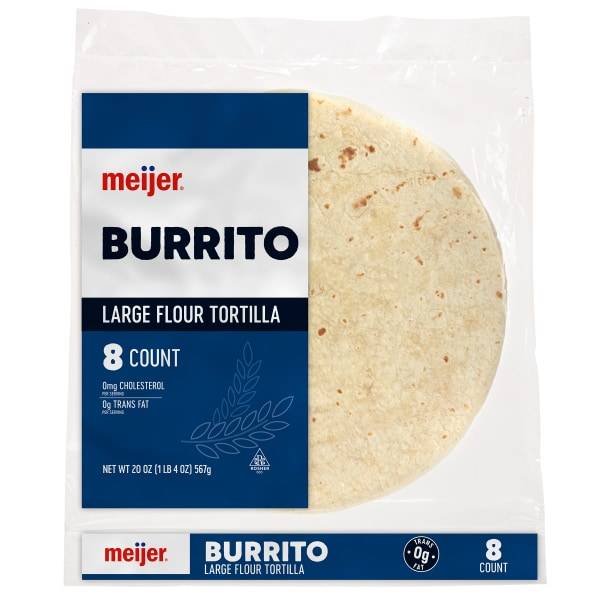 Meijer Burrito Flour Tortilla (8 ct)