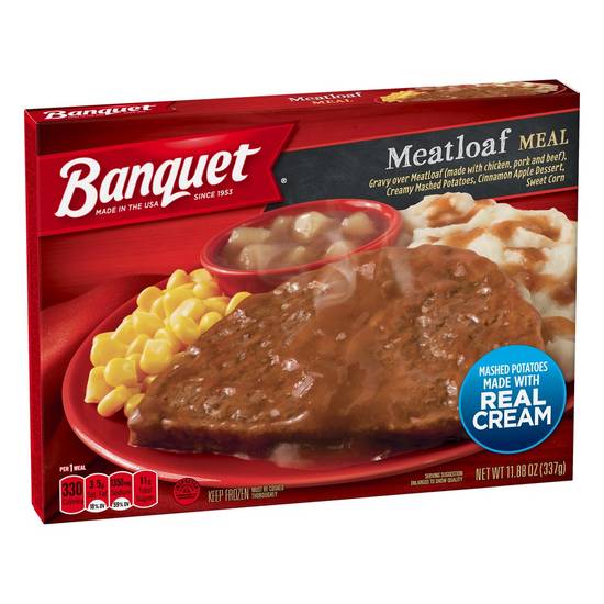 Banquet Meatloaf With Creamy Mashed Potatoes Meal