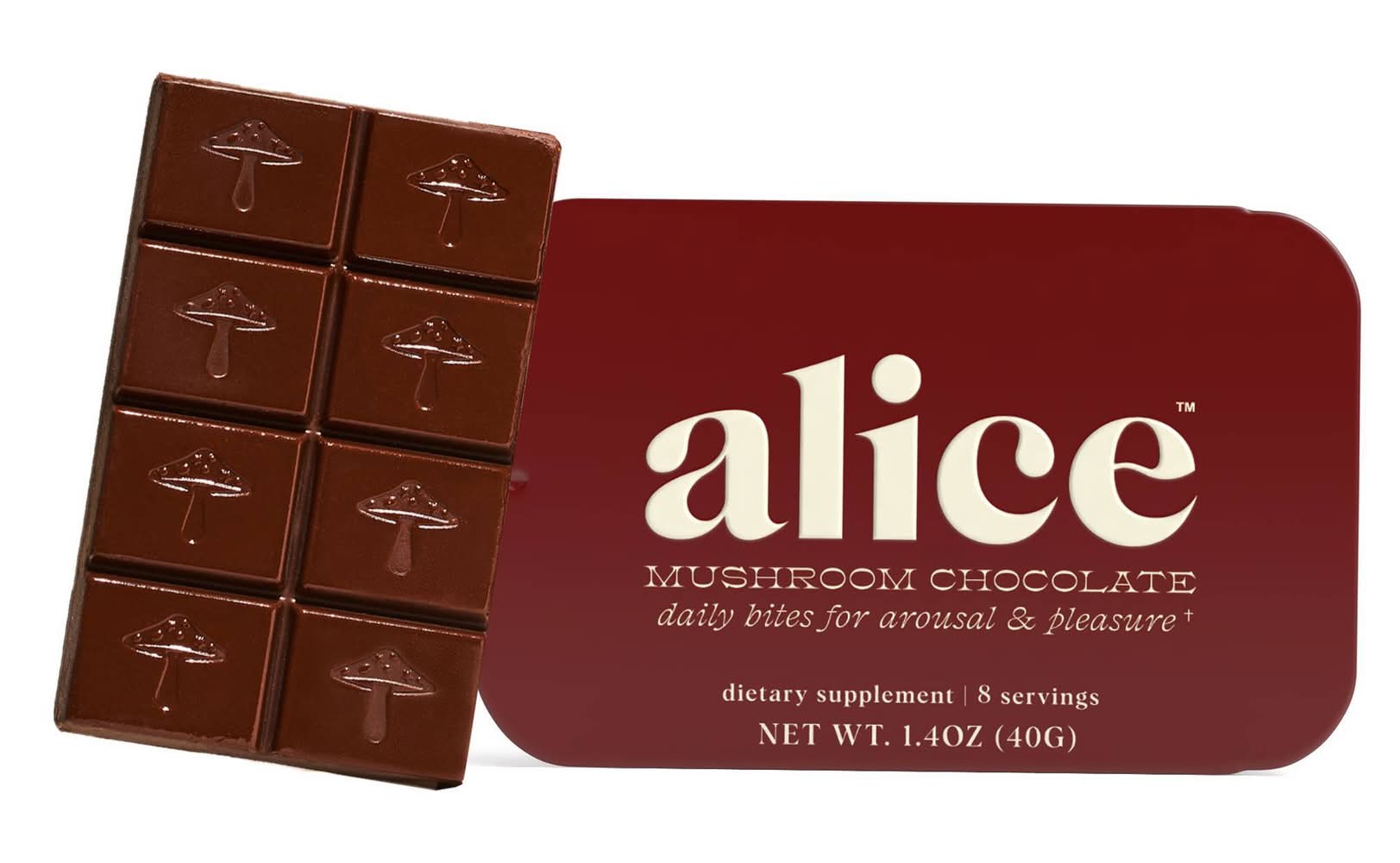 Alice Mushrooms Happy Ending Mushroom Dietary Supplement Chocolate (3 x 4 oz)