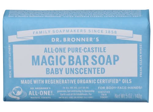Dr. Bronner's Unscented Bar Soap