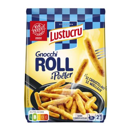 Pâtes Fraîches Gnocchi à Poêler Roll LUSTUCRU SELECTION - le paquet de 300g