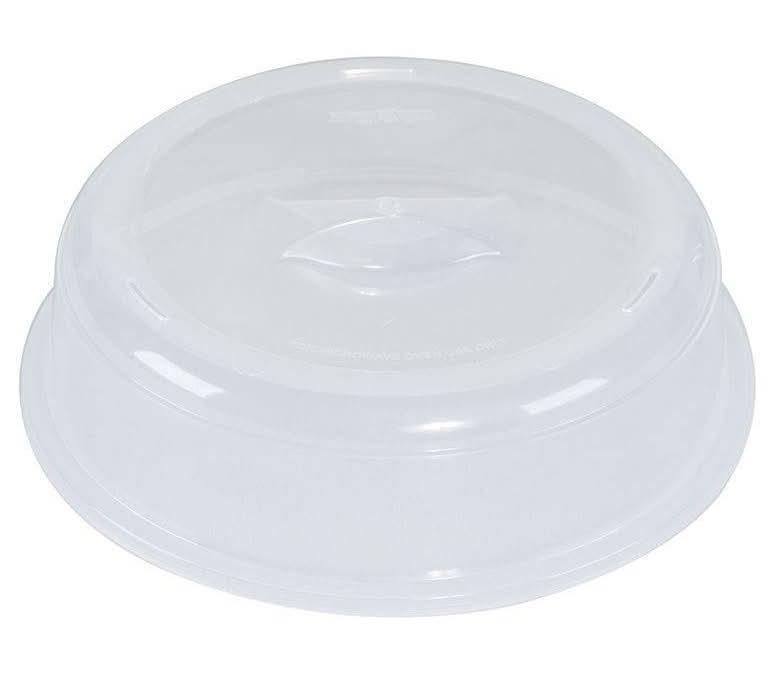 Nordic Ware Plate Cover: Clear Microwave Oven Lid, Dishwasher-Safe, 10.5" Diameter, Polypropylene, 5-Year Warranty