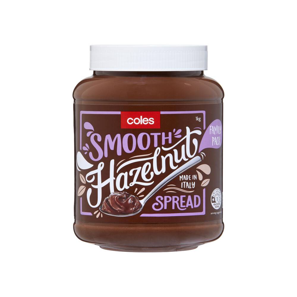 Coles Smooth Hazelnut Spread 1 kg