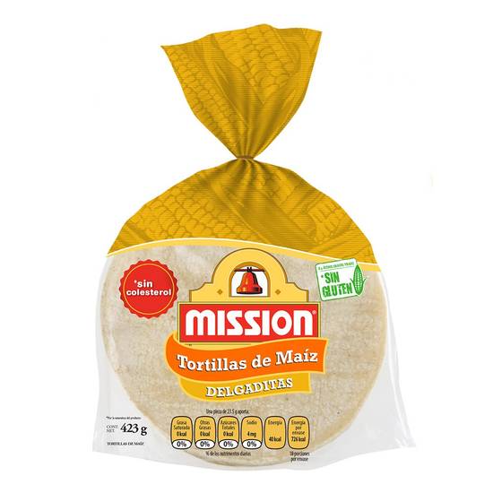 Mission tortillas de maíz delgaditas (bolsa 423 g)