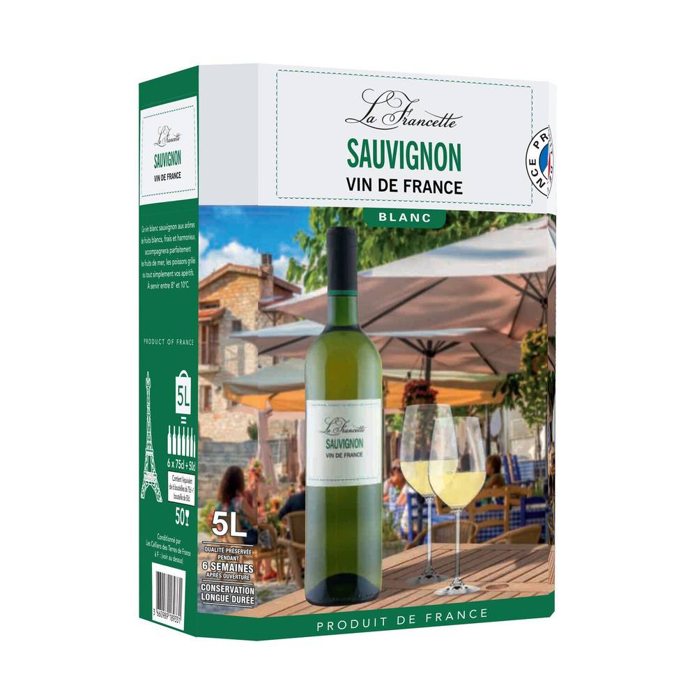 La Francette - Sauvignon vin blanc (5L)