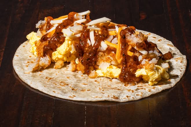 #2 Crispy Potatoes, Egg, & Cheese (V)