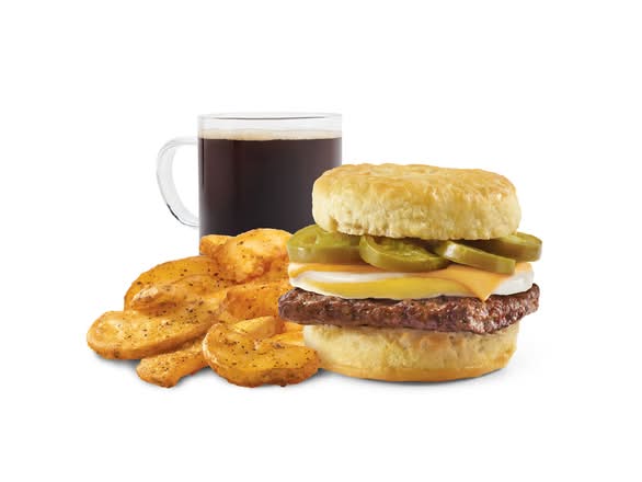 Jalapeño Sausage, Egg, and Cheese Biscuit Combo