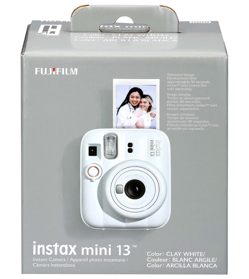 Fujifilm Instax Mini 13 Instant Film Camera, Clay White