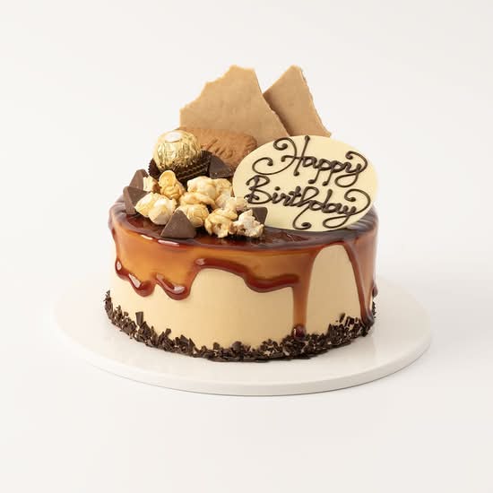 Caramel Popcorn Birthday Cake (Midi)