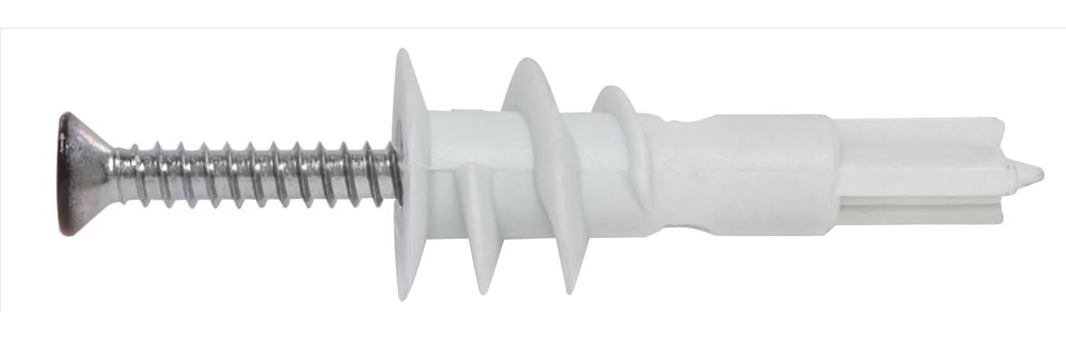 Hillman .164 In. D X 1.5 In. L Plastic Flat Head Drywall Anchor 10 Pc