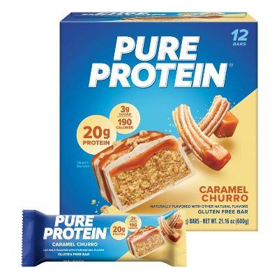 Pure Protein Bars, Caramel Churro (1.76 oz, 12 ct)