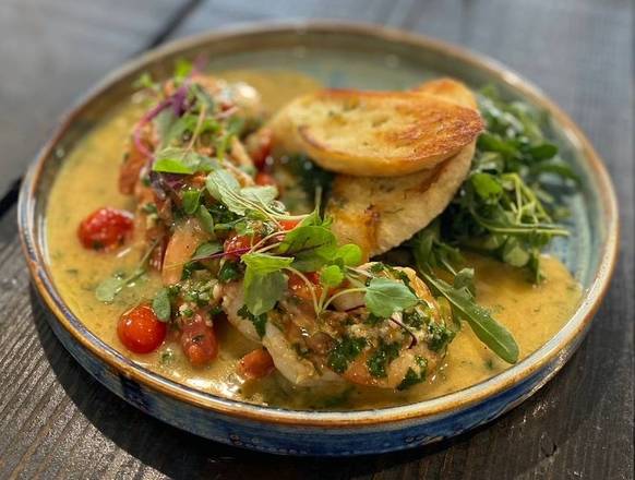 Buttery-Wine Shrimps
