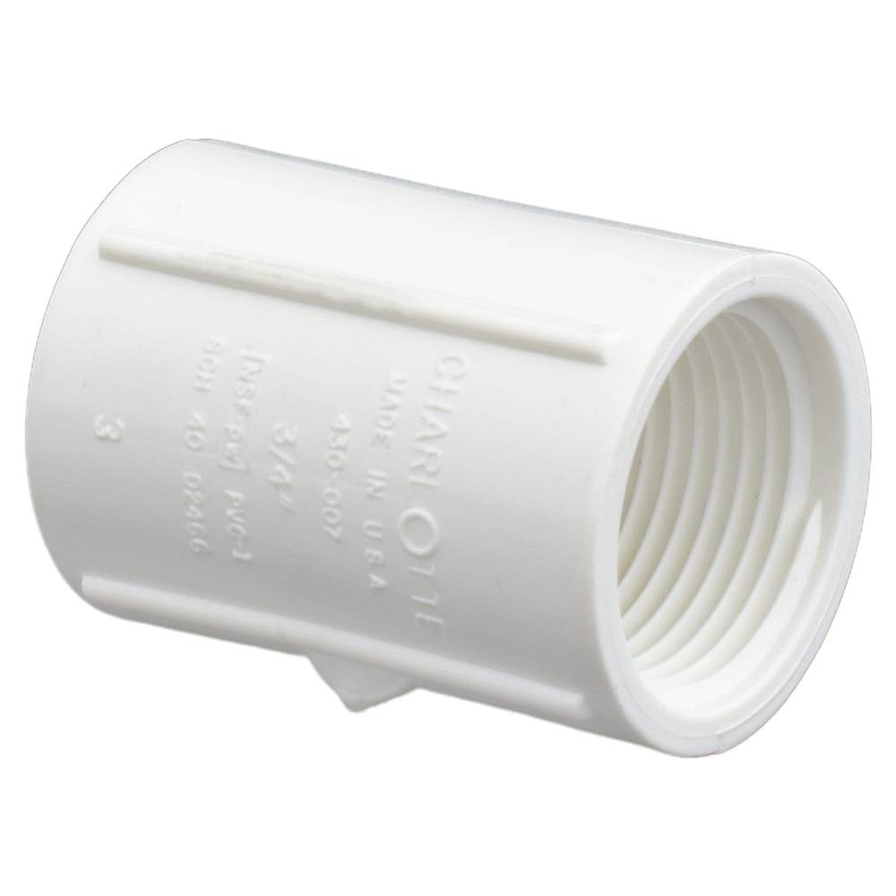 Charlotte Pipe 3/4-in Schedule 40 PVC Coupling | PVC 02102  0800