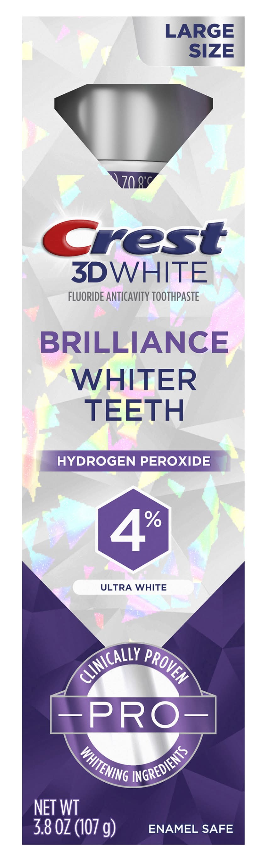 Crest 3D White Ultra White Brilliance Toothpaste, L (3.8 oz)