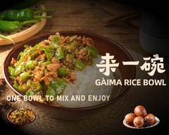 来一碗现炒盖码饭 Gaìma Rice Bowl