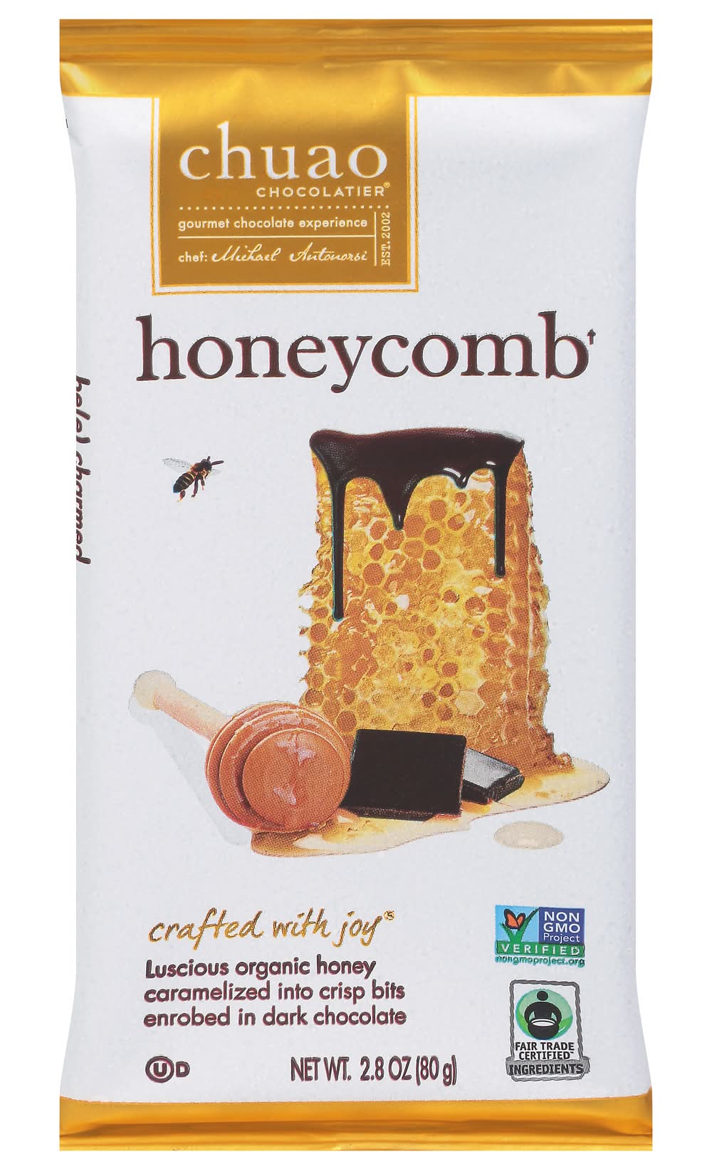 Chuao Chocolatier Honeycomb Dark Chocolate Bar (2.8 oz)