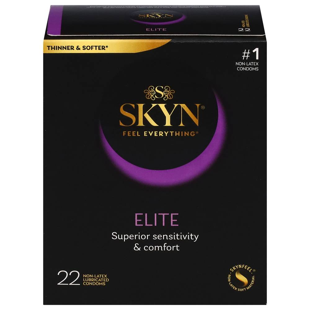 Skyn Elite Non Latex Lubricated Condoms (22 ct)