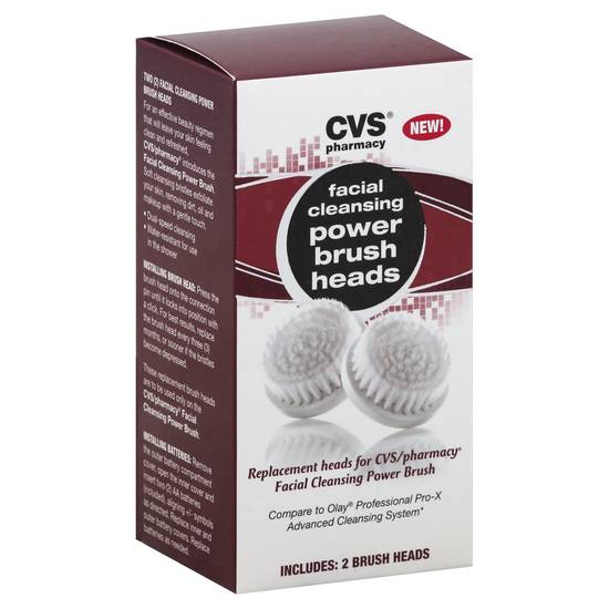 Cvs Facial Cleansing Power Brush Heads (2 ct)