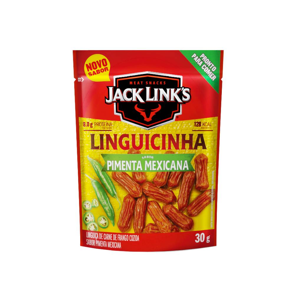 Jack link's linguicinha de frango sabor pimenta mexicana (30 g)