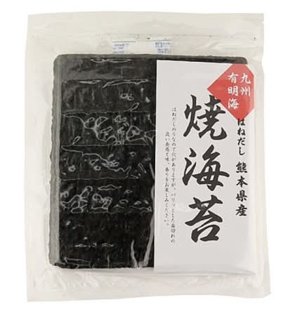 熊本県有明海産　はねだし焼海苔　板のり15枚入　J-335