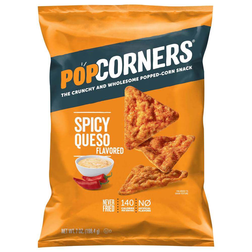 Popcorners the Crunchy & Wholesome Popped-Corn Snack (spicy queso)