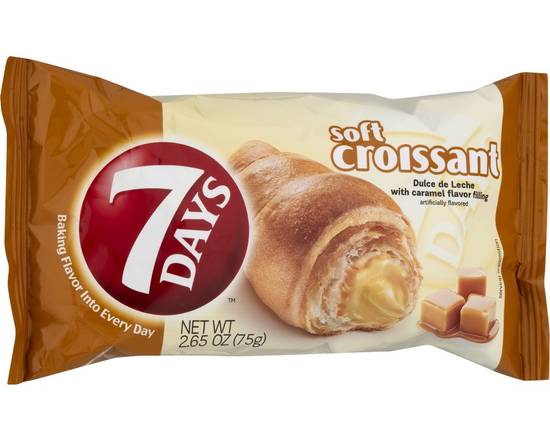 7 Days · Soft Croissant with Dulce De Leche Flavor Filling (2.7 oz)