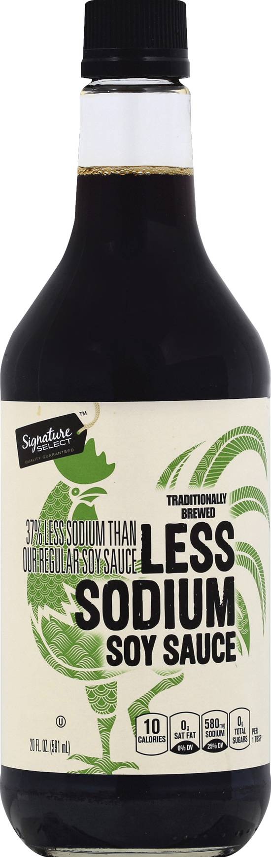 Signature Select Less Sodium Traditionally Brewed Soy Sauce