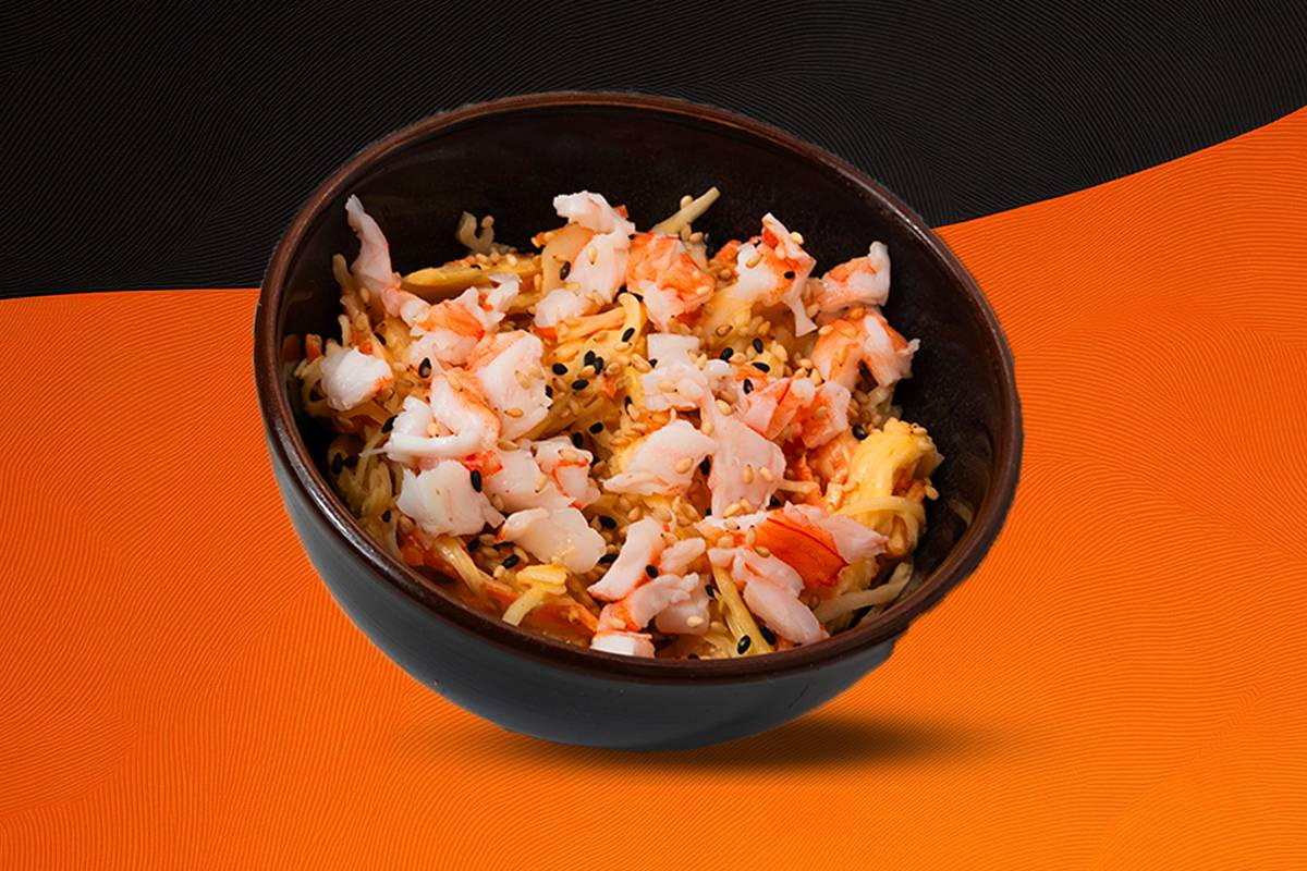 Salade de choux crevettes