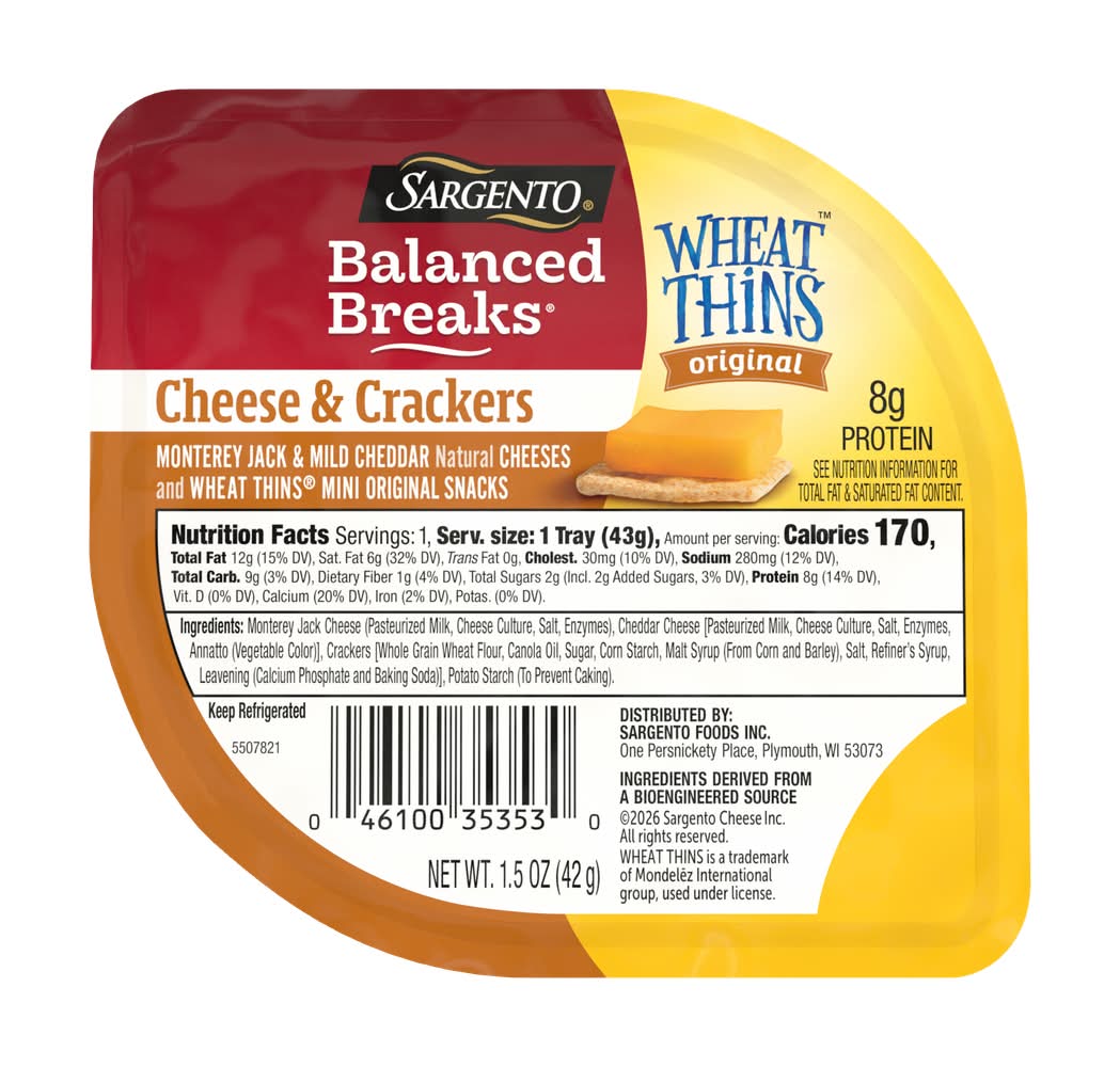 Sargento Balanced Breaks Wheat Thin Cheese & Crackers (1.5 oz)
