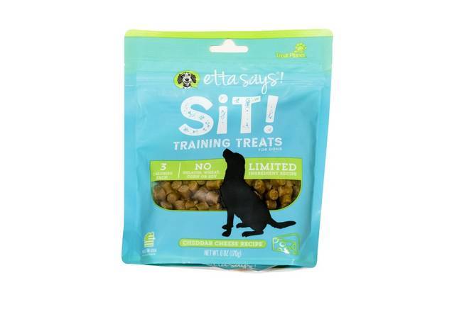 Etta says sit outlet training treats