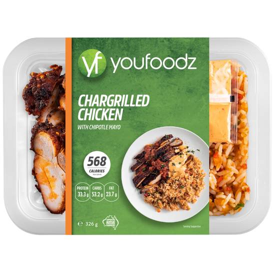 Youfoodz Chargrilled Chicken With Chipotle Mayo 326g