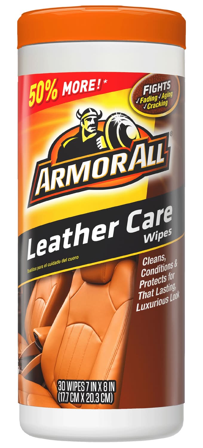 Armor All Leather Cleaner/Conditioner Wipes 30 Ct