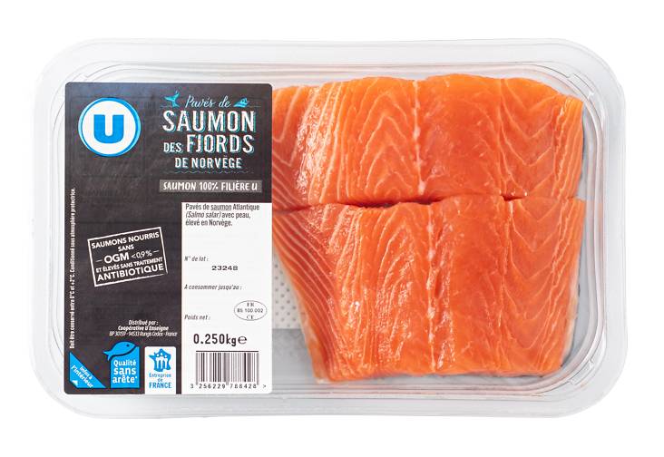 Les Produits U - Pavé de saumon salmo salar (2)