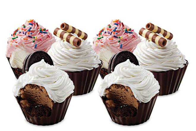 Ice Cream Cupcake Variety 6-Pack - Ready Now