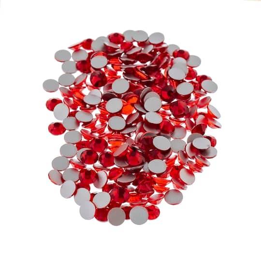 Bead Landing Glass Flatback Rhinestones, Light Siam (2880 ct)