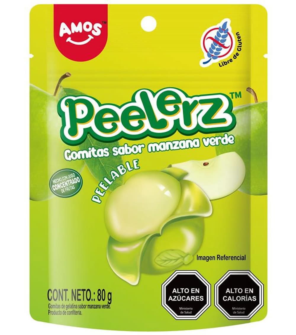 AMOS · Peelerz gomitas - Manzana Verde (80 g)