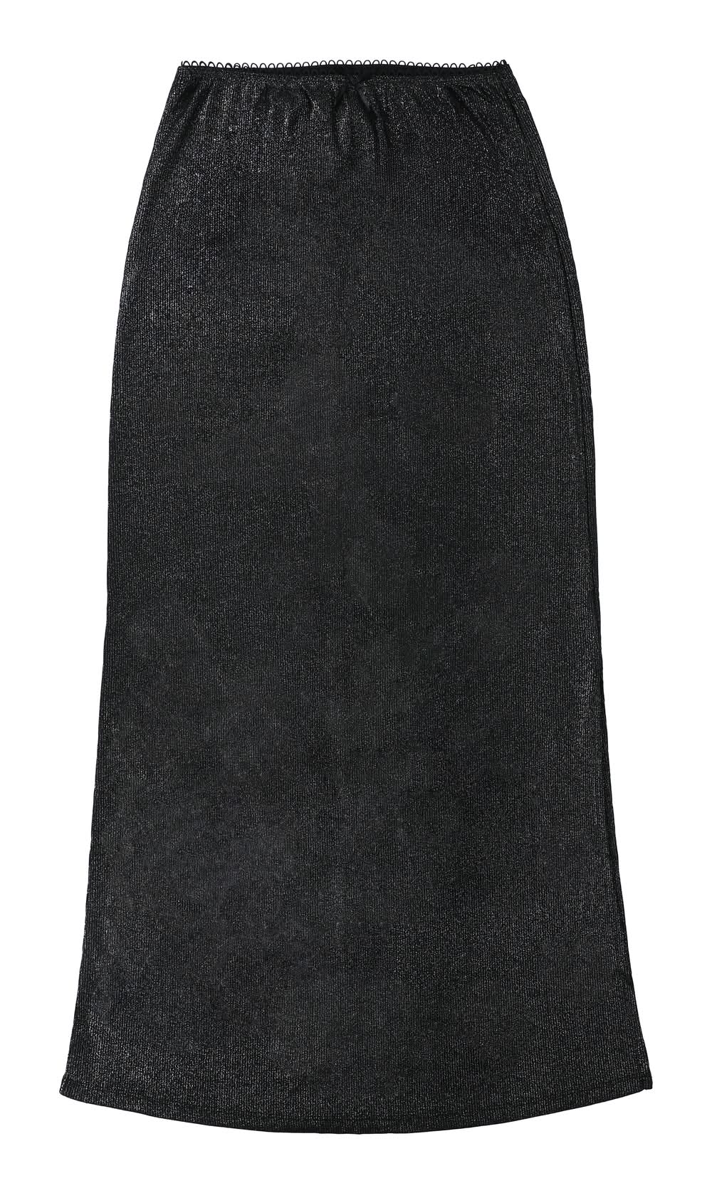 Juniors Shimmer Maxi Skirt Medium Black