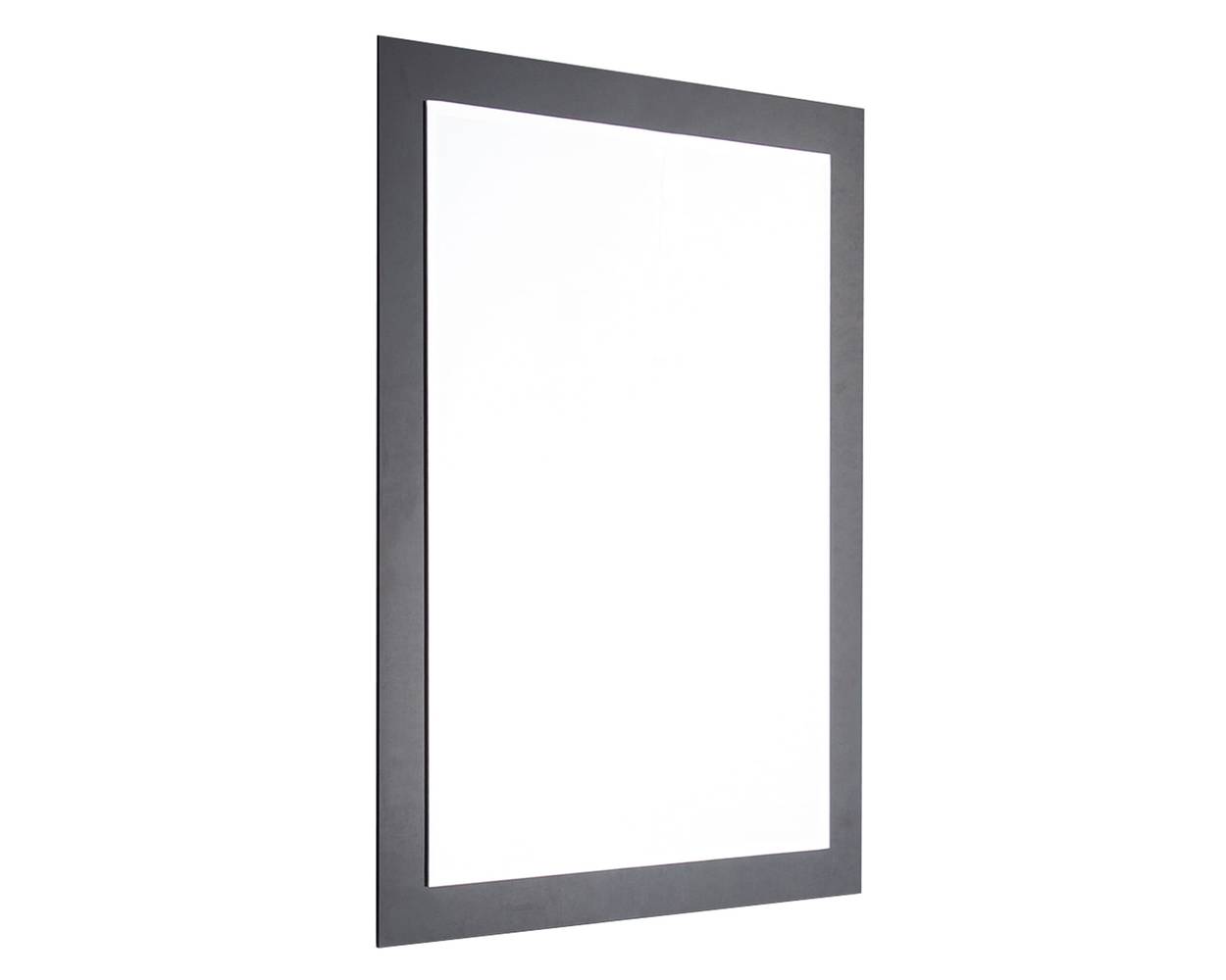 Vessanti espejo marco negro con bisel (80 x 60 cm)
