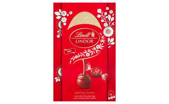 Lindt Milk Chocolate Easter Egg with Lindor Milk Truffles 260g