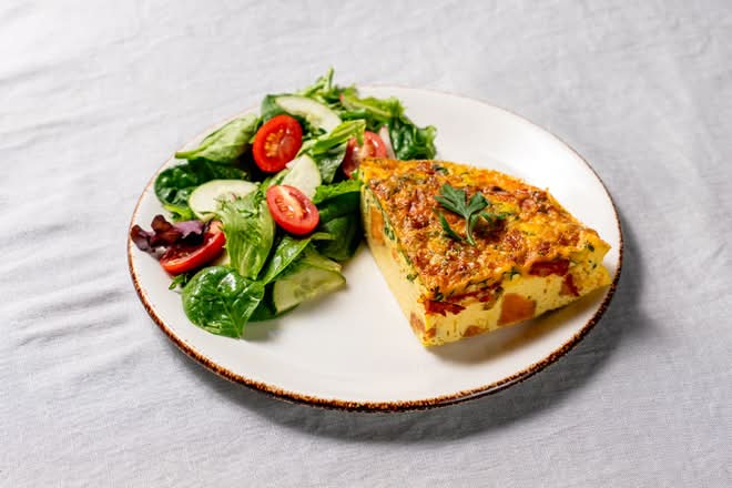 Chorizo, Sweet Potato & Kale Frittata