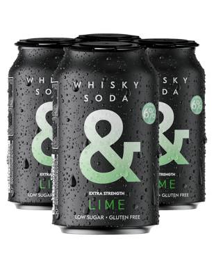 Whisky & Soda Lime 6pct Can 4x330ml