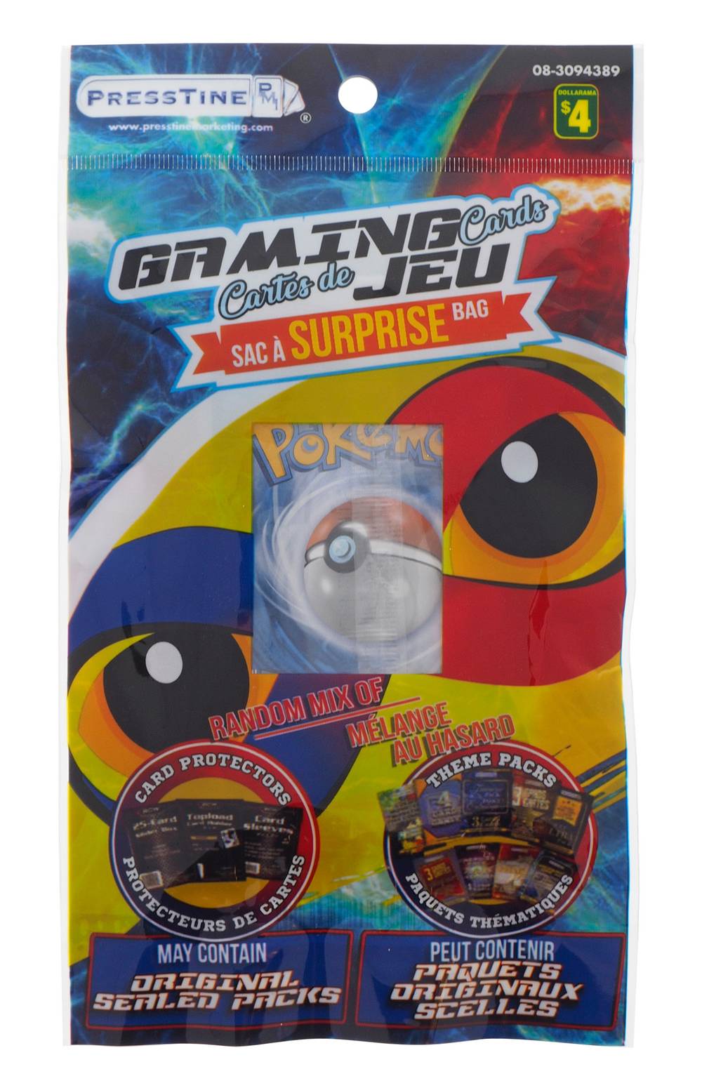Order Presstine Pokemon Gaming Card Surprise Bag - Delivery Near me | Uber  Eats
