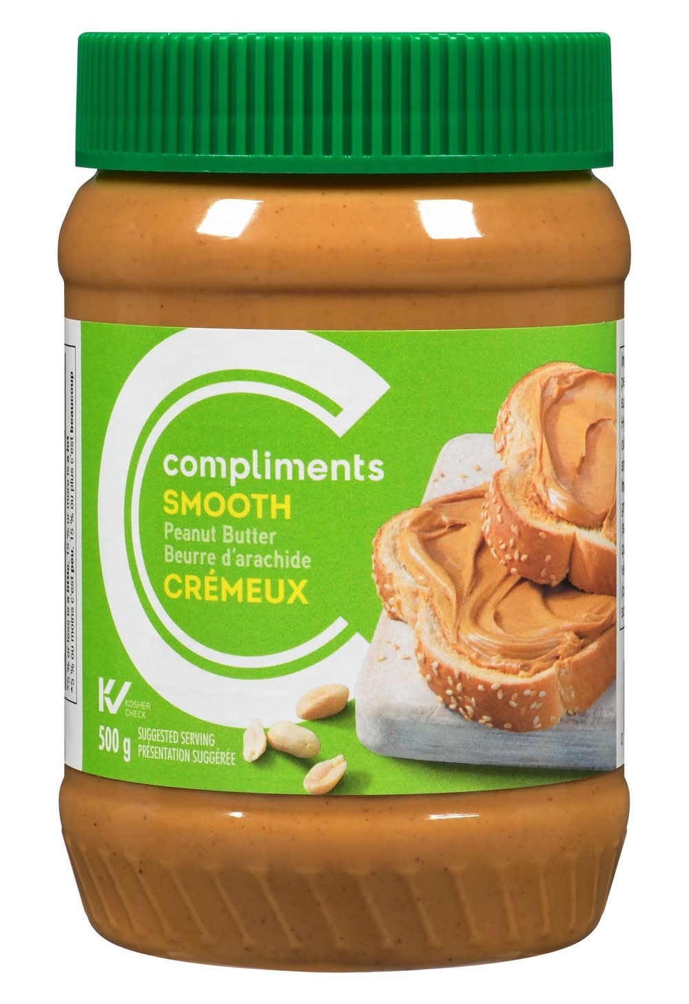 Compliments beurre d'arachide crémeux (500 g) - smooth peanut butter (500 g)
