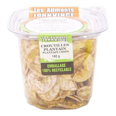 Johnvince foods croustilles de bananes plantain (140 g) - plantain chip snack (140 g)
