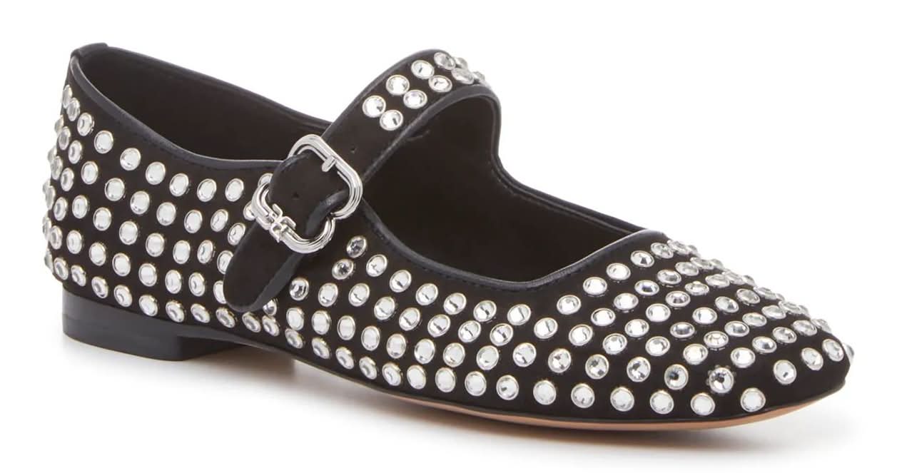 Sam Edelman Michaela Mary Jane Flat (Black Medium - 8)