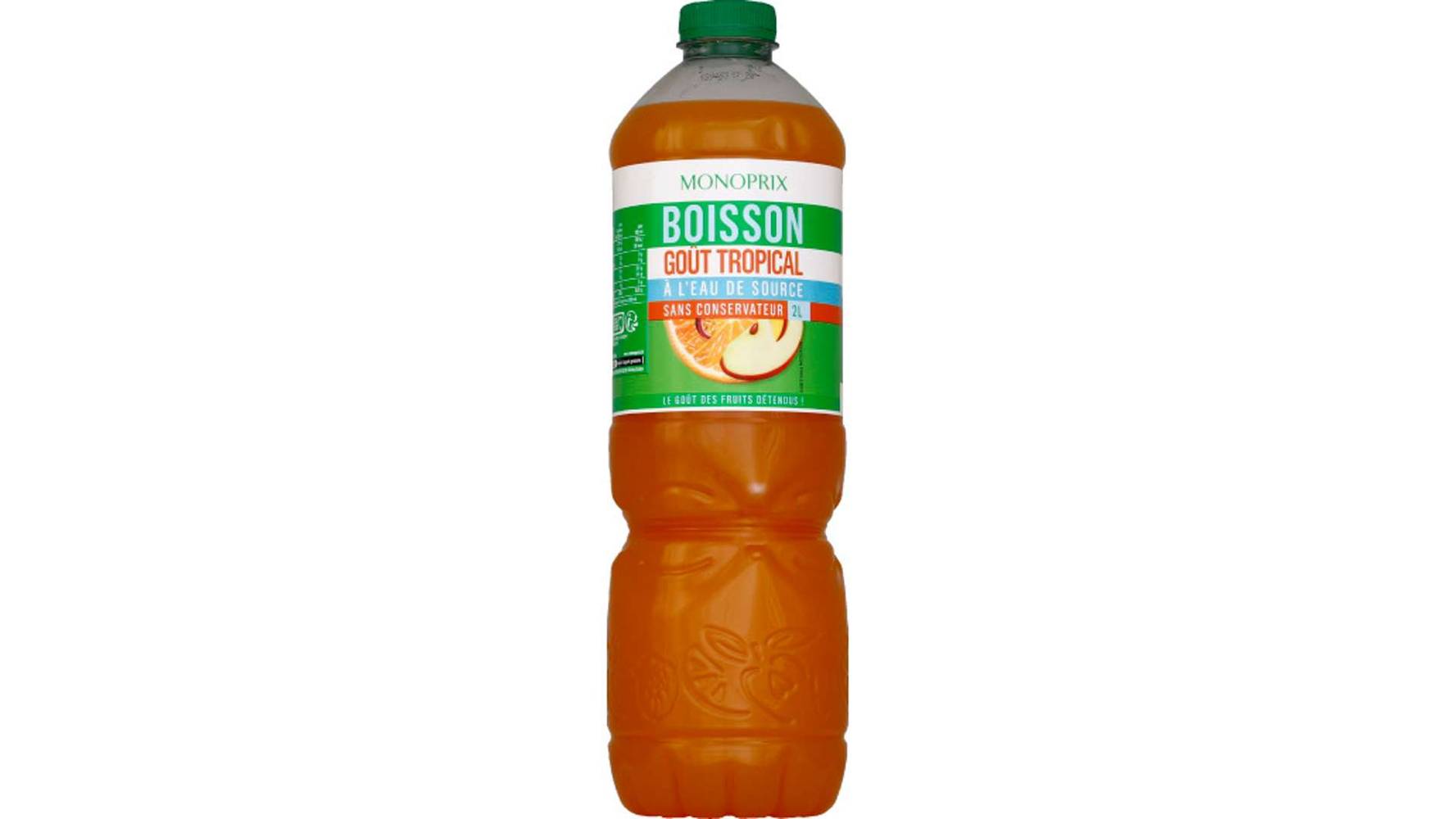Monoprix Boisson goût tropical à l'eau de source La bouteille de 2 l