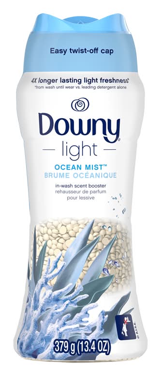 Downy perles légères de rehausseur de parfum de lessive - light in wash laundry scent booster beads (brume océanique)