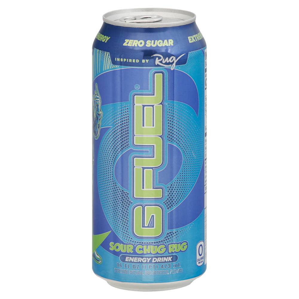 G FUEL Sour Chug Rug Energy Drink Zero Sugar (16 fl oz)